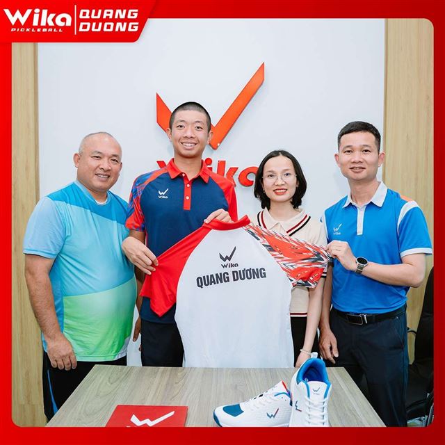 Quang Dương chính thức gia nhập team Wika Pickleball