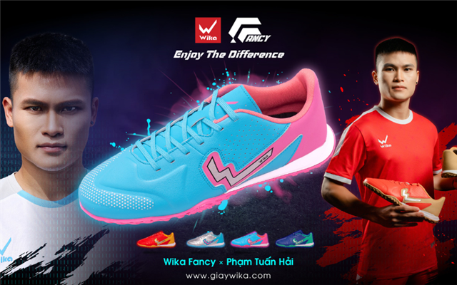 Phạm Tuấn Hải kết hợp với Wika ra mắt BST Giày bóng đá Wika Fancy