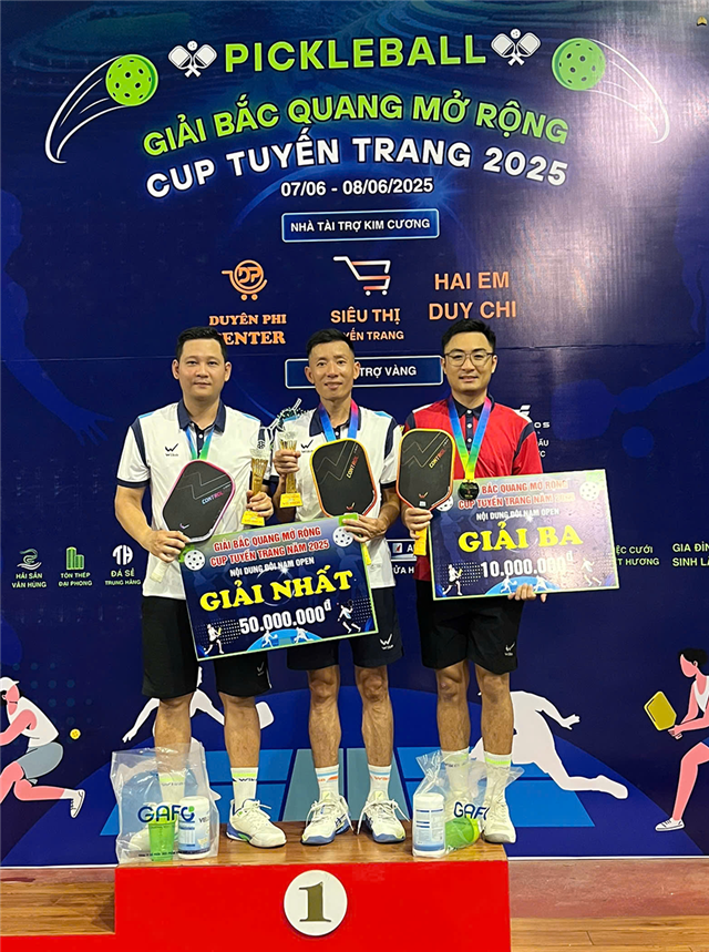 Team Wika Vô địch Giải Pickleball Bắc Quang Mở rộng 2025
