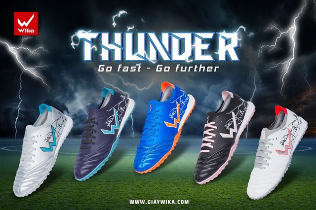 Ra mắt siêu phẩm giày bóng đá Wika Thunder - Go fast, Go further