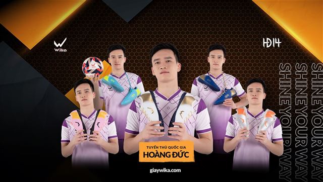 Đôi giày mang tên Hoàng Đức - Wika HĐ14 chính thức lên kệ