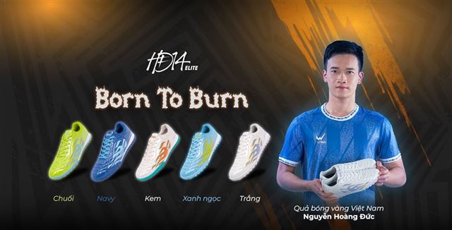 Giày bóng đá trẻ em Wika Hoàng Đức HĐ14 Elite