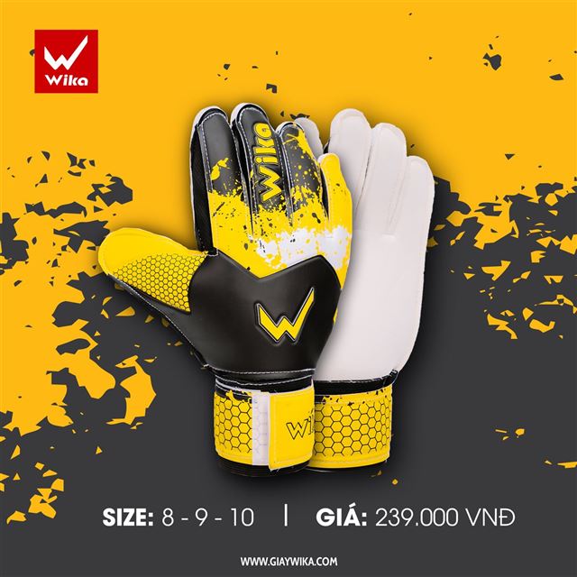 Găng tay thủ môn Wika Neon - Màu Vàng