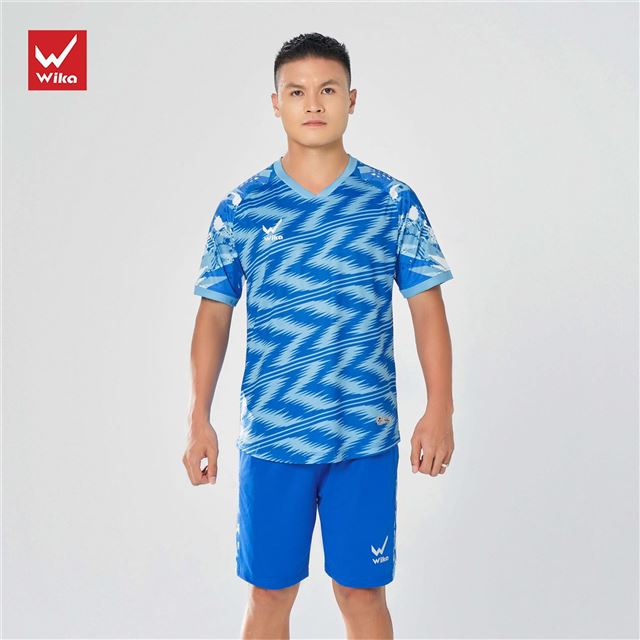 Áo bóng đá Wika Enzo Màu Xanh Dương
