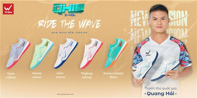 Giày Bóng đá Wika Quang Hải QH19 Z-Vol