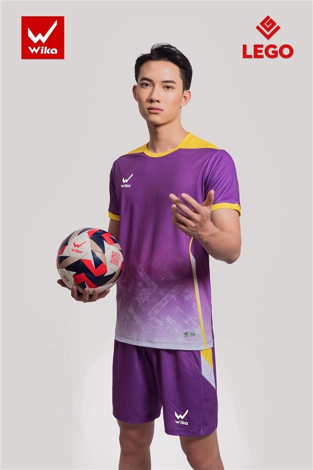 Áo bóng đá Wika LEGO - Màu Tím
