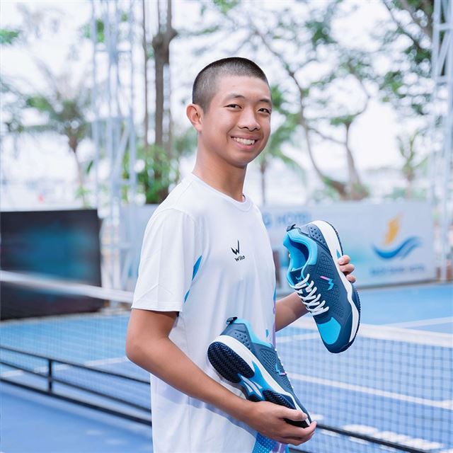 Giày Pickleball Quang Dương Wika Vetex Màu Navy