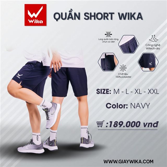 Quần short Wika - Màu navy