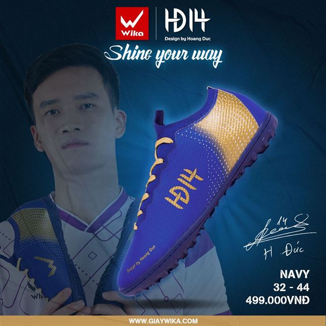 Giày đá bóng Wika HĐ14 - Màu navy