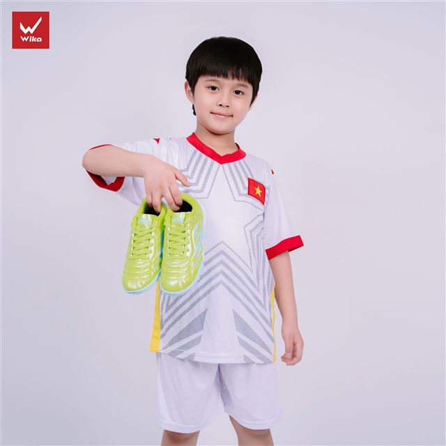 Giày bóng đá trẻ em Wika Hoàng Đức HĐ14 Elite Màu Chuối