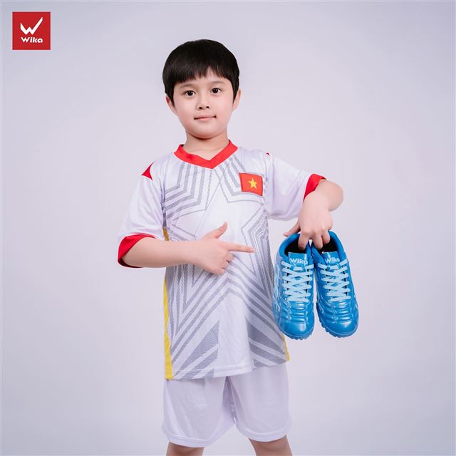 Giày bóng đá trẻ em Wika Hoàng Đức HĐ14 Elite Màu Navy