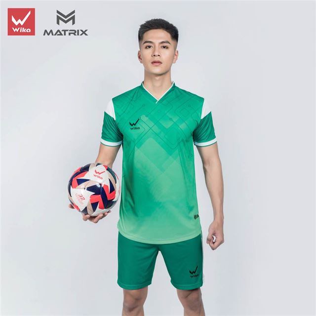 Áo bóng đá Wika Matrix - Xanh