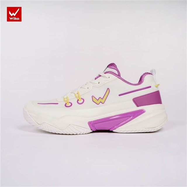 Giày Pickleball Quang Dương Wika Vanta Pro Series Màu Trắng Tím