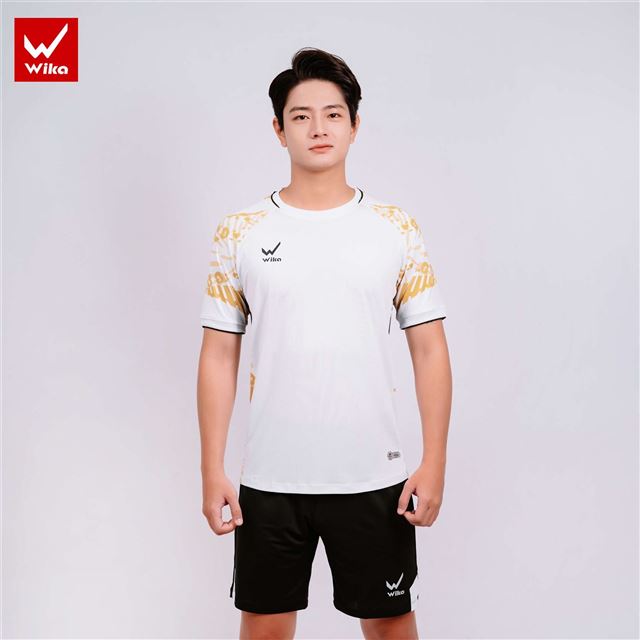 Áo bóng đá Wika Hoka Màu Trắng Đen