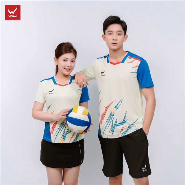 Áo thể thao Wika Line X - Màu Kem