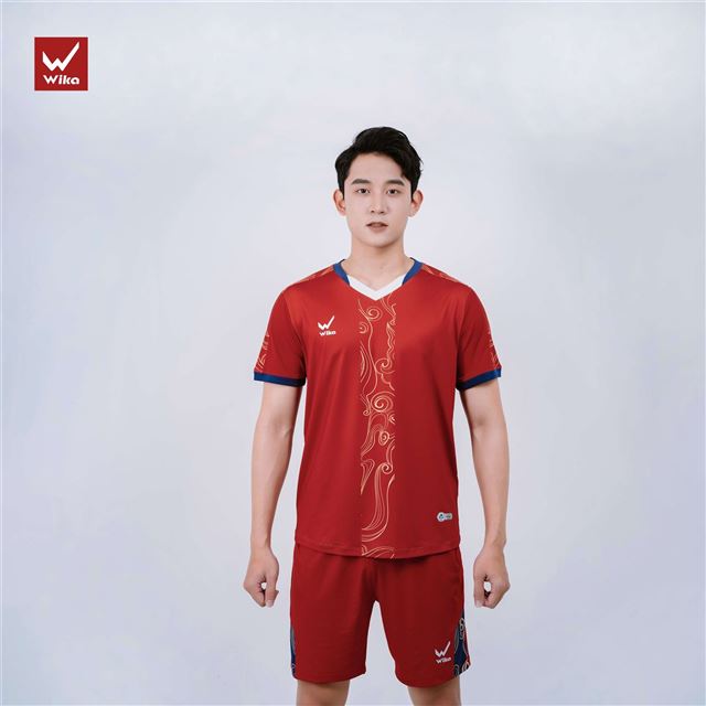 Áo bóng đá Wika Trady Màu Đỏ Đô