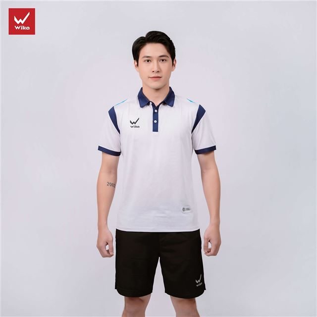 Áo Polo Wika Eras Màu Trắng