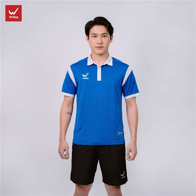 Áo Polo Wika Eras Màu Xanh Bích