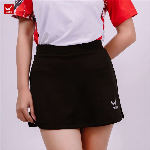 Chân váy thể thao Wika dáng A màu Đen