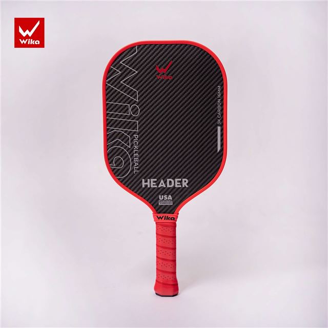 Vợt Pickleball Wika Header - Màu Đen Đỏ