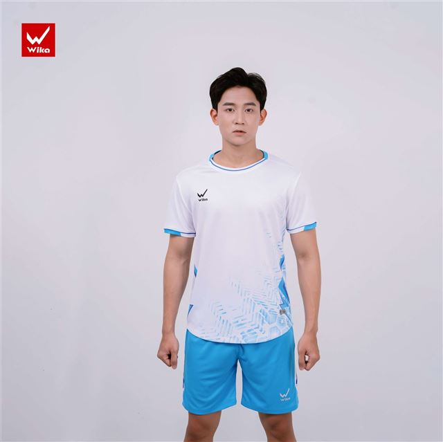 Áo bóng đá Wika Saco Màu Trắng Xanh Ya