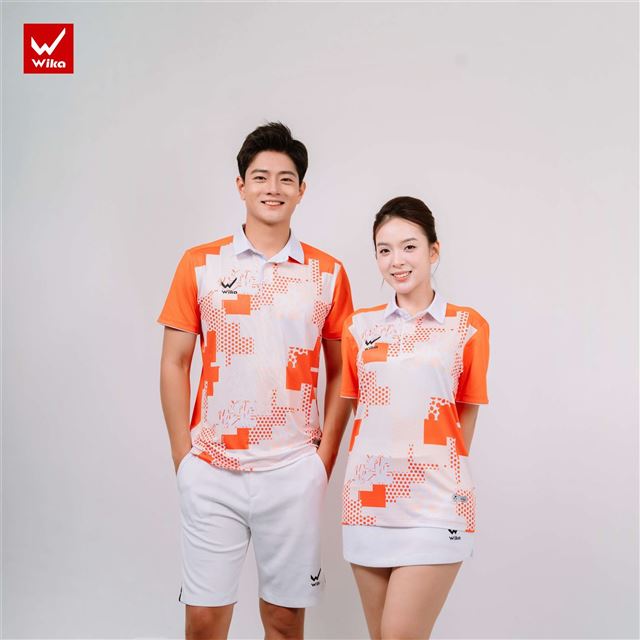 Áo Polo Wika Zery Màu Cam