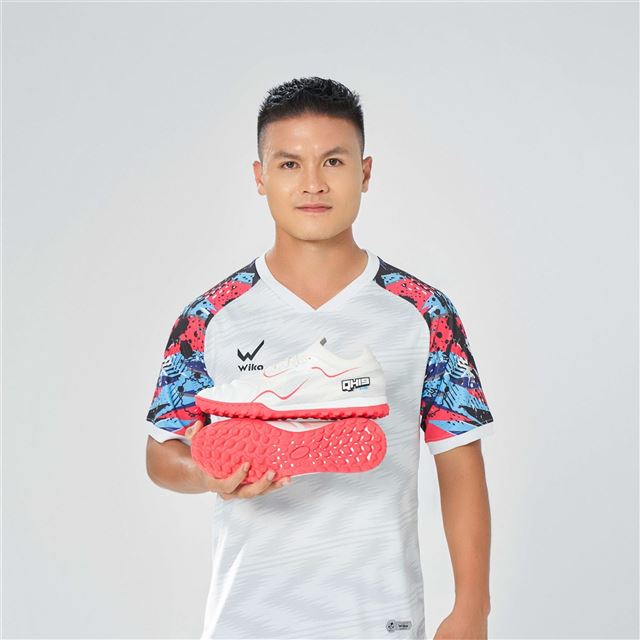 Giày Bóng đá Wika Quang Hải QH19 Z-Vol Màu Trắng