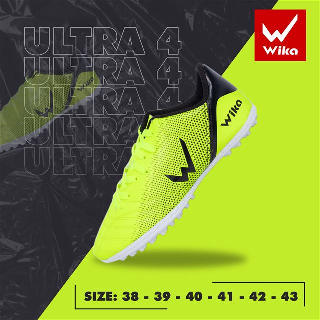 Giày bóng đá Wika Ultra 4 - Màu Xanh Chuối 