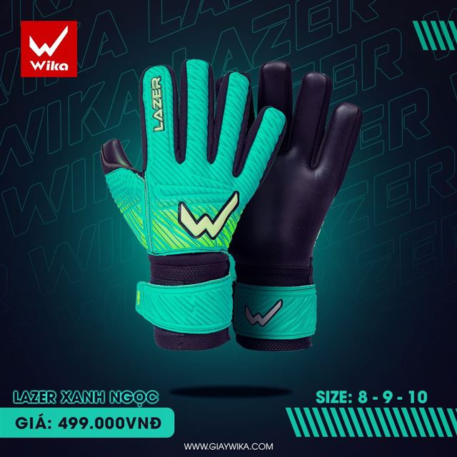 Găng tay thủ môn Wika Lazer - Màu Xanh Ngọc