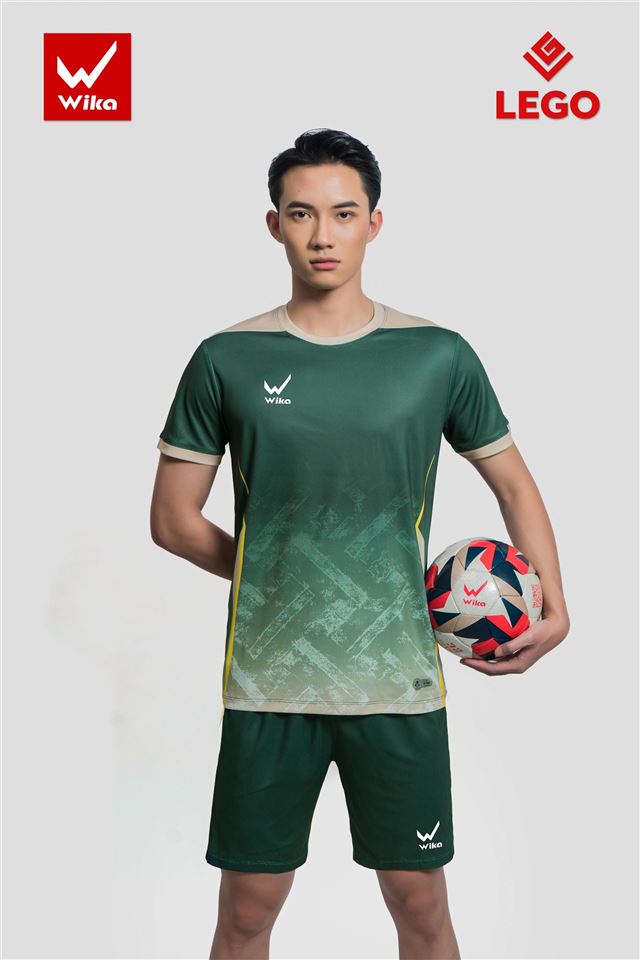 Áo bóng đá Wika LEGO - Màu Xanh Rêu
