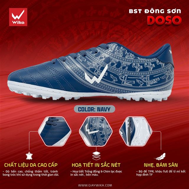 Giày bóng đá Wika DOSO - Màu Navy