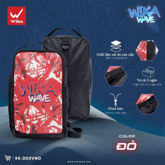 Túi chéo Wika Wave - Màu Đỏ