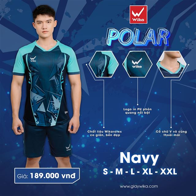 Áo bóng đá Wika Polar - Wika Navy
