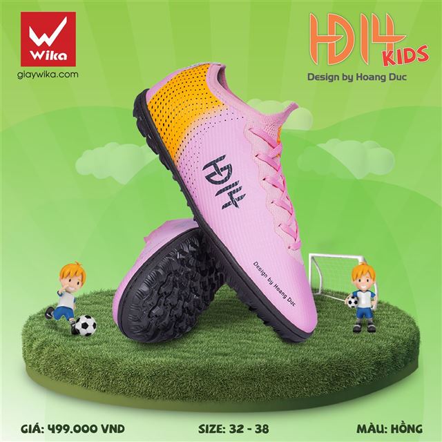 Giày Wika HĐ14 KID - Màu Hồng