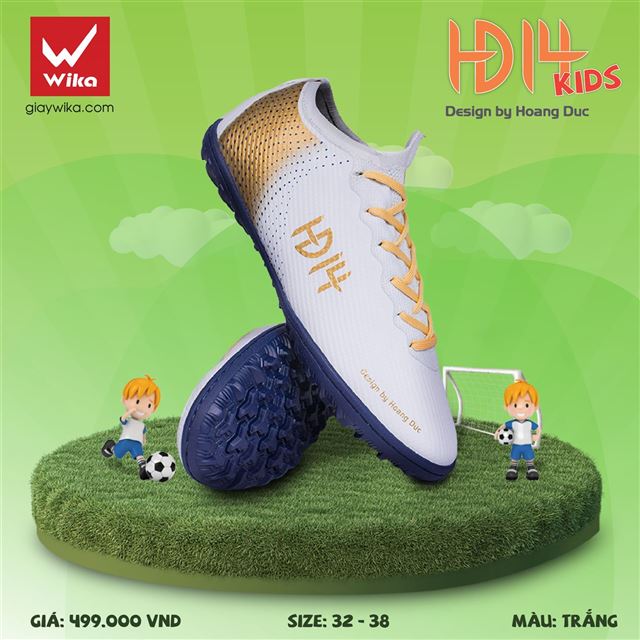 Giày Wika HĐ14 KID - Màu Trắng