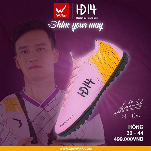 Giày Wika HĐ14 - Màu hồng