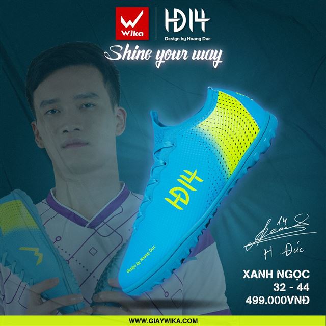 Giày Wika HĐ14 - Màu xanh ngọc