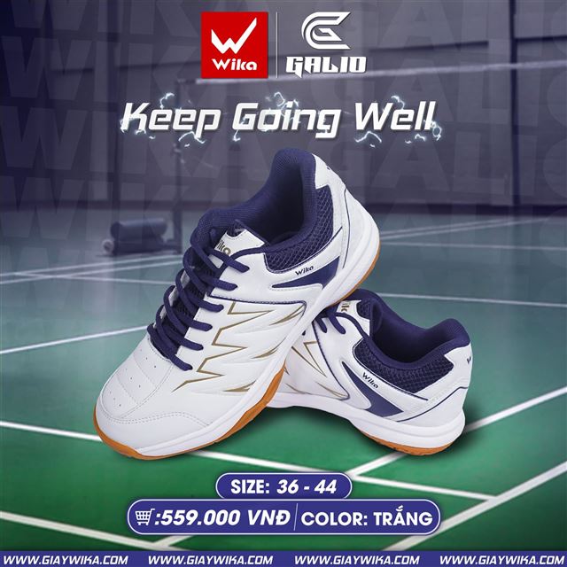 Giày thể thao Wika Galio - Màu Trắng