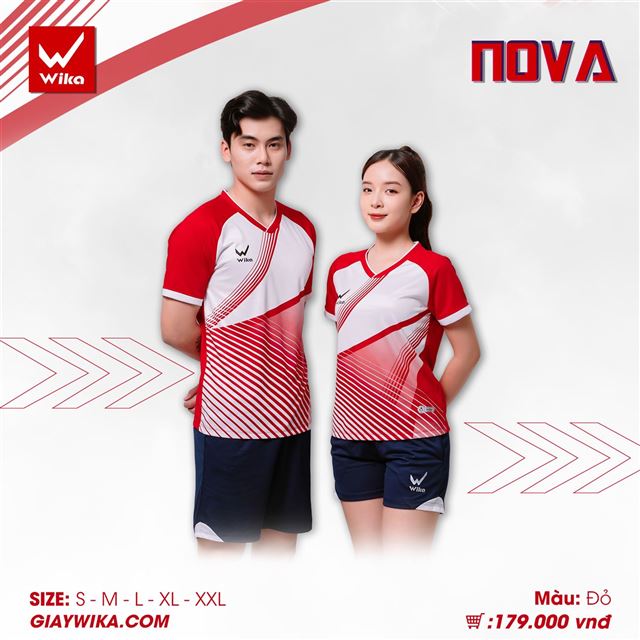 Bộ thể thao Wika Nova - Màu Đỏ