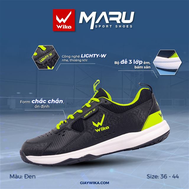 Giày Wika Maru - Màu Xám Chuối