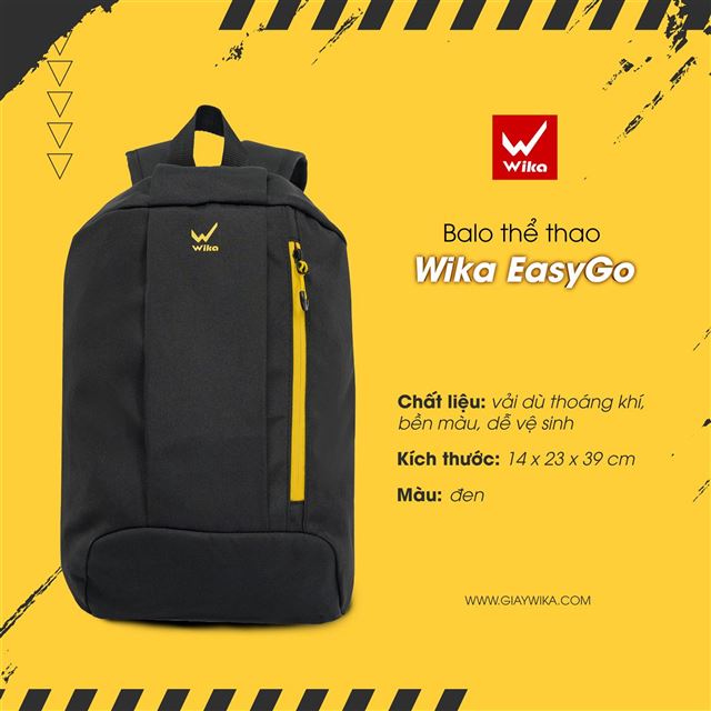 Balo Thể Thao Wika EasyGo - Màu Đen