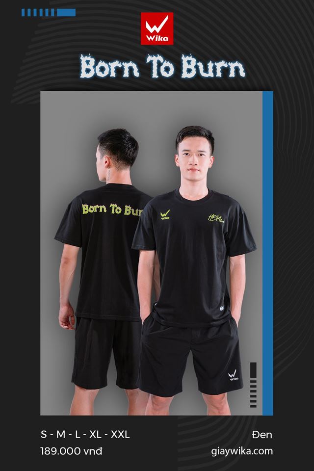 Áo T-shirt Wika Hoàng Đức HĐ14 Elite Màu Đen