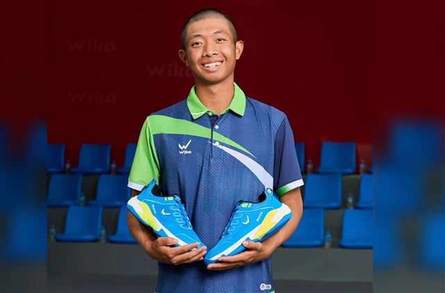 Giày Pickleball Quang Dương Wika Ruta Pro Series Màu Xanh Dương