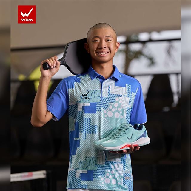 Giày Pickleball Quang Dương Wika Fury Pro Series Màu Xanh Ngọc