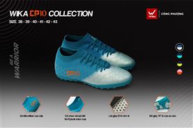 Giày Bóng Đá Wika Công Phượng Xanh Bạc - Wika CP10 Collection