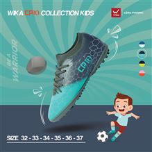 Giày Bóng Đá Wika Công Phượng Wika CP10 Collection - Xám Xanh