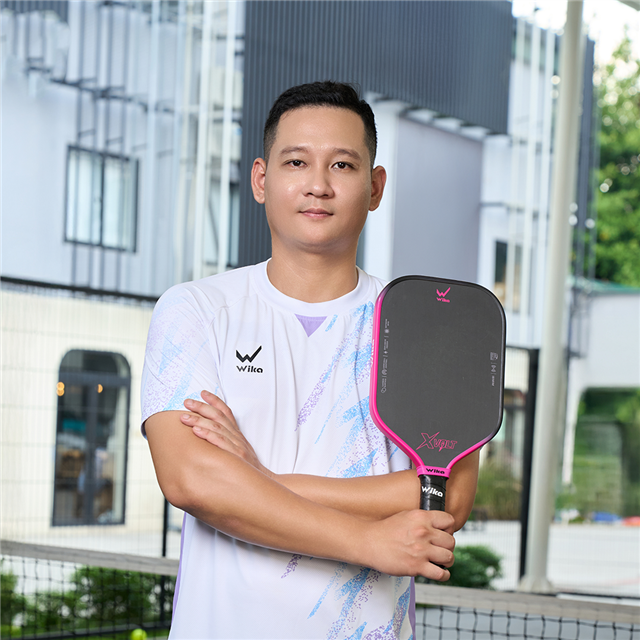 Vợt Pickleball Wika XVolt Linh Muối Trí Chuột Màu Hồng