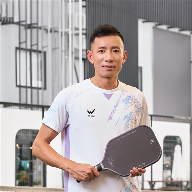 Vợt Pickleball Wika XVolt Linh Muối Trí Chuột Màu Xám