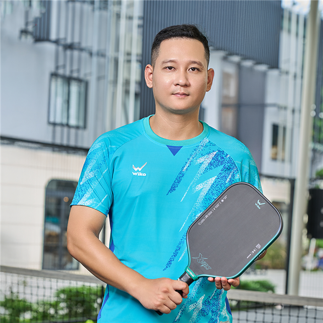 Vợt Pickleball Wika XVolt Linh Muối Trí Chuột Màu Xanh