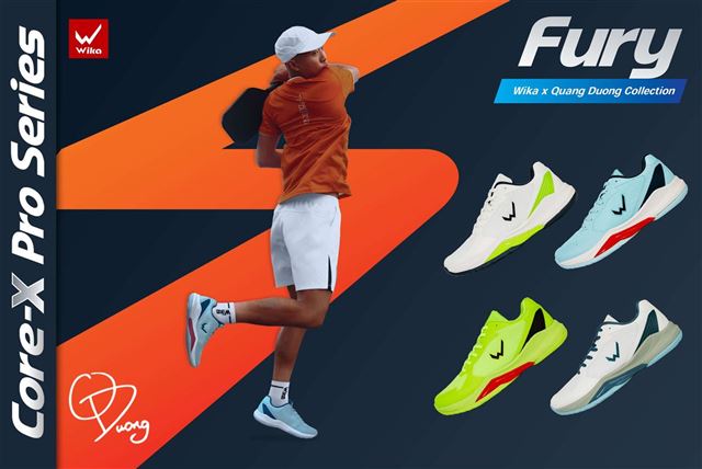 Giày Pickleball Quang Dương Wika Fury Pro Series